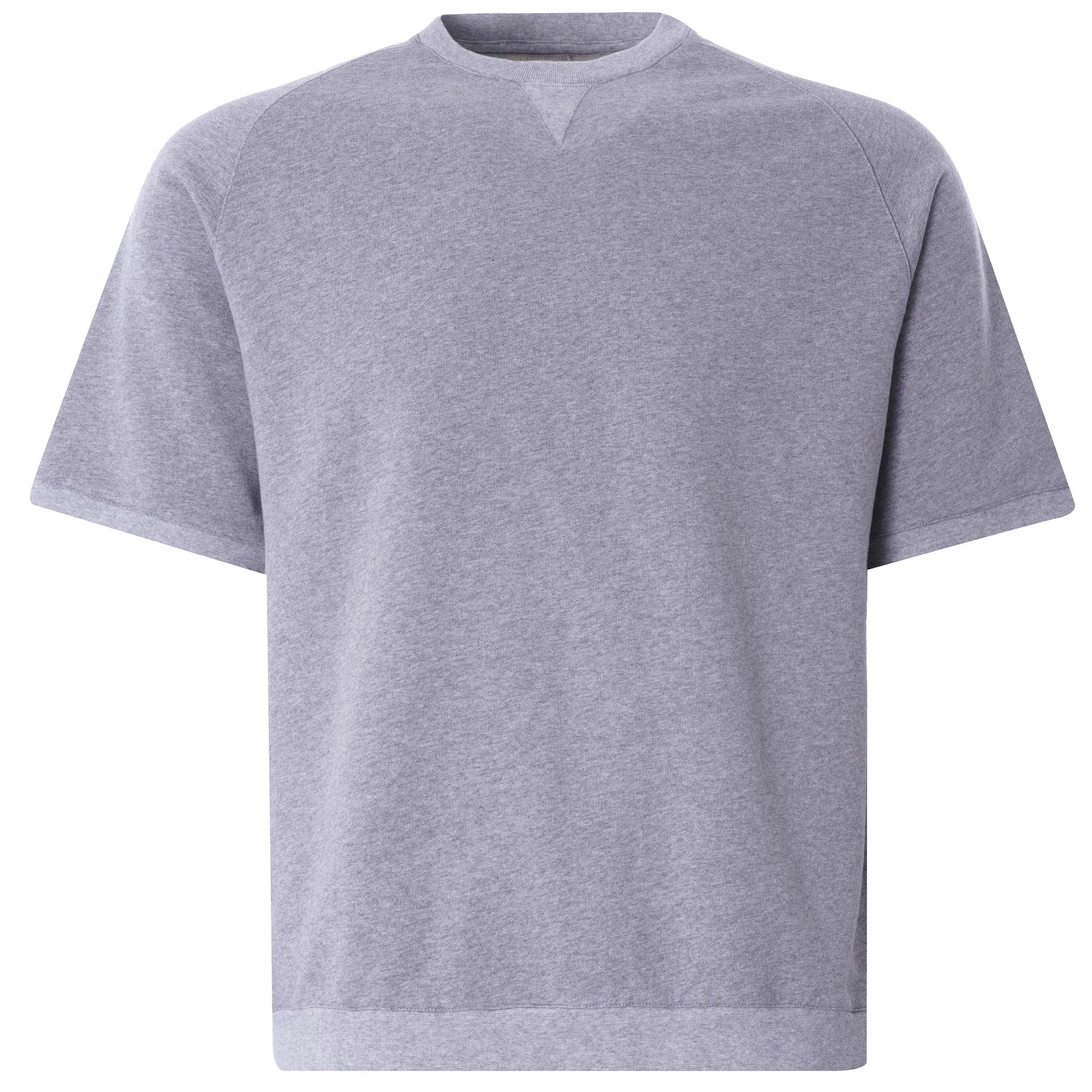 Universal Works Short Sleeve Crew Marl Fleece Ð Grey