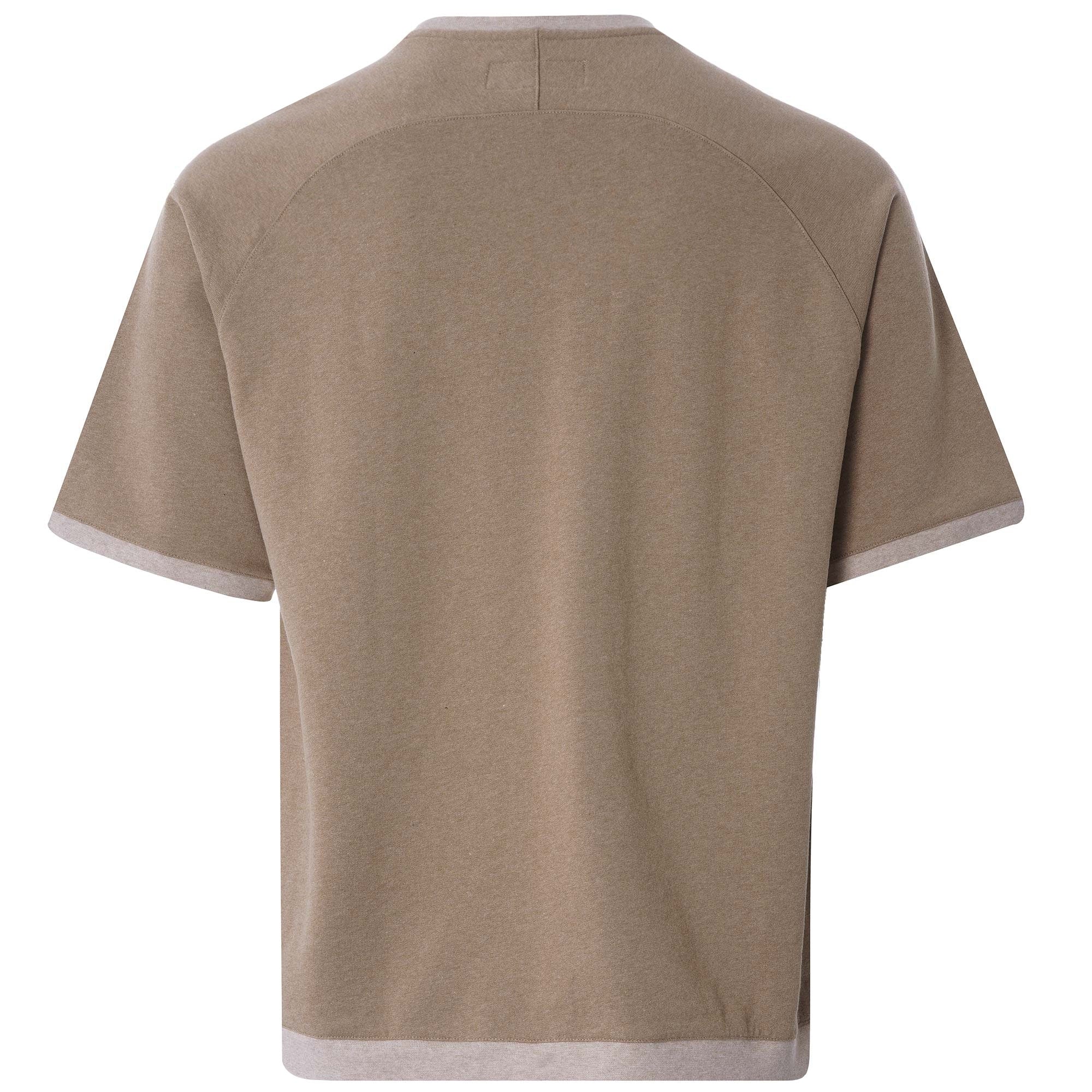 Short Sleeve Crew Marl Fleece Ð Sand