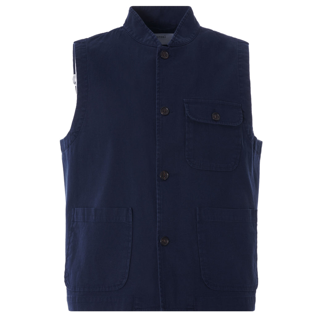 Battleman Waistcoat Fine Weave cotton Ð Navy