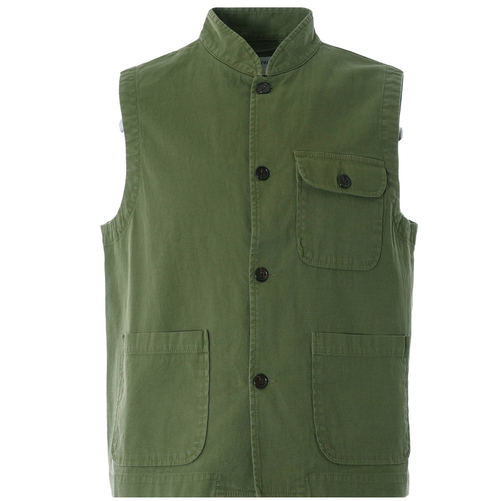 Battleman Waistcoat Fine Weave cotton Ð Olive