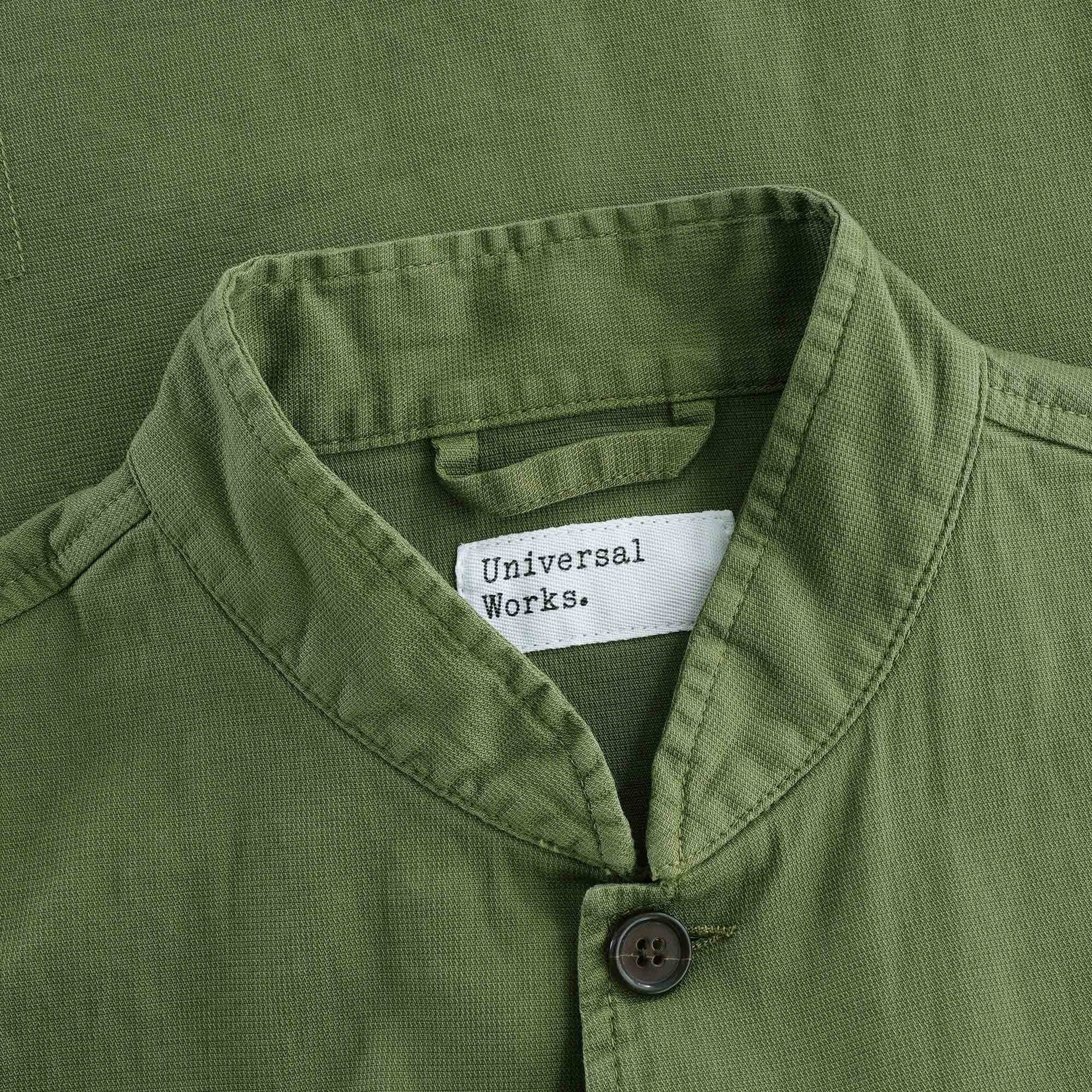 Battleman Waistcoat Fine Weave cotton Ð Olive
