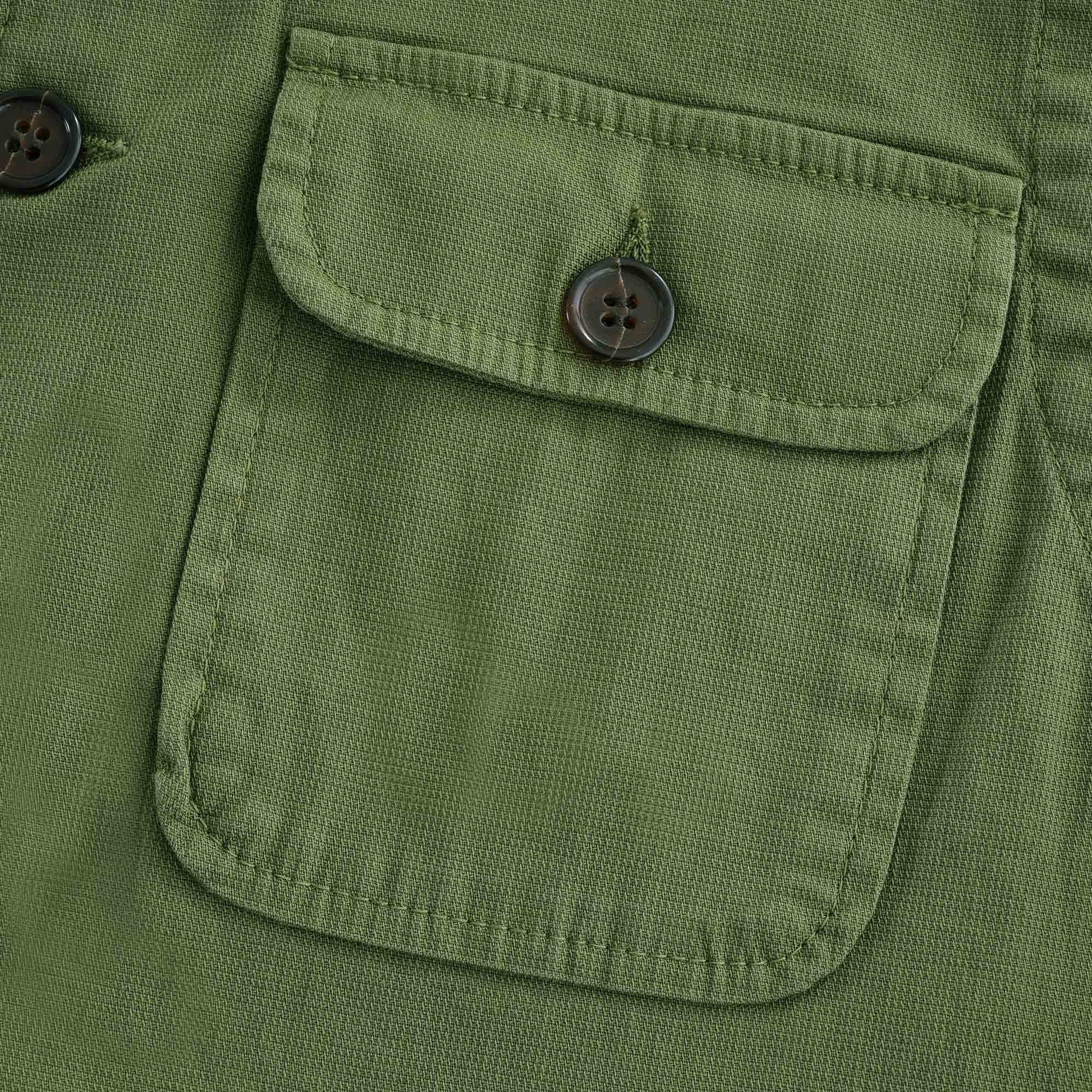 Battleman Waistcoat Fine Weave cotton Ð Olive