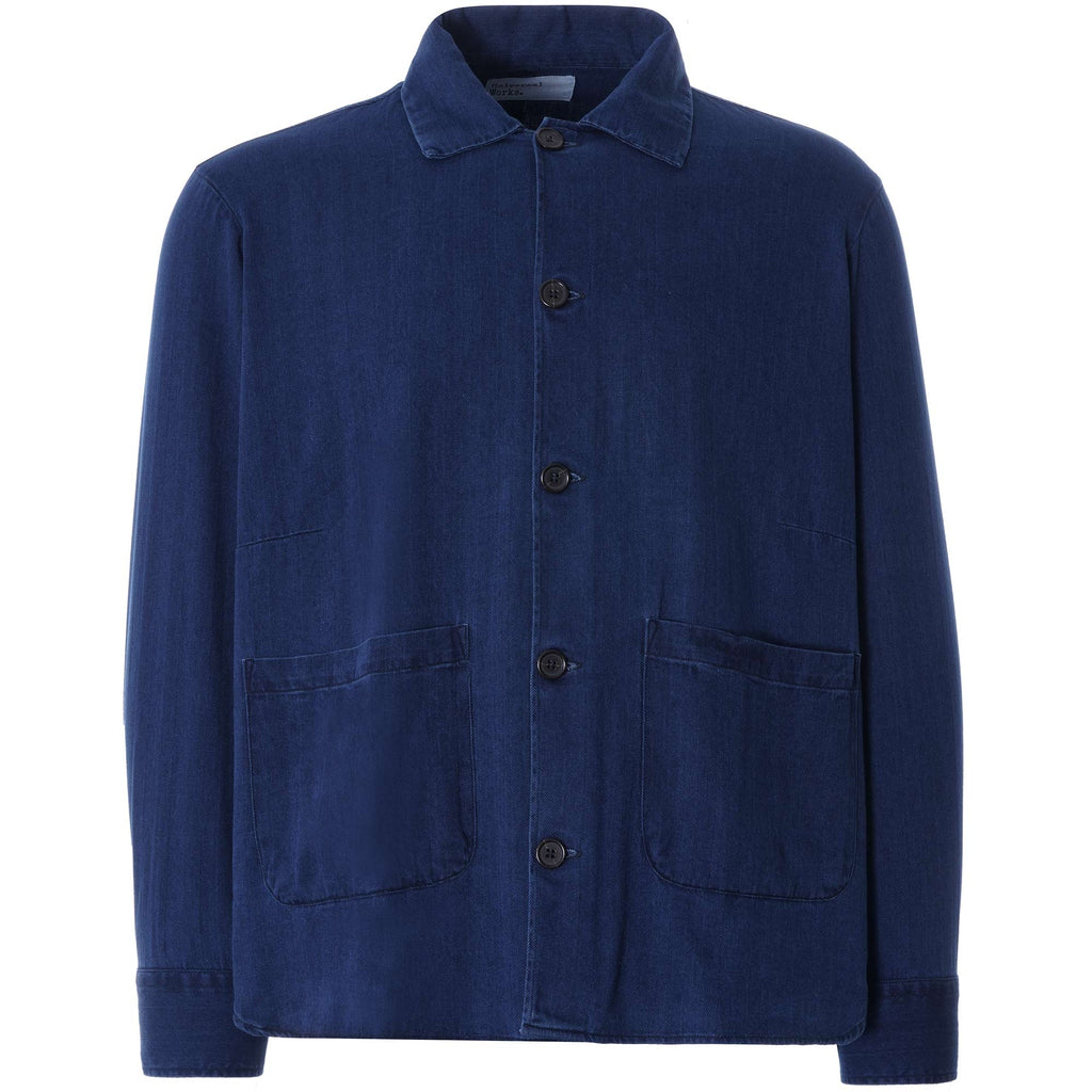 Travail Shirt Herringbone Denim Ð Washed Indigo