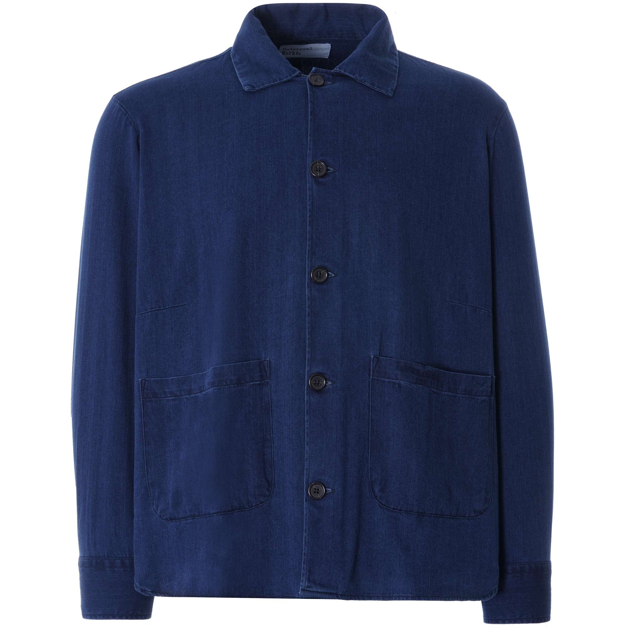 Travail Shirt Herringbone Denim Ð Washed Indigo
