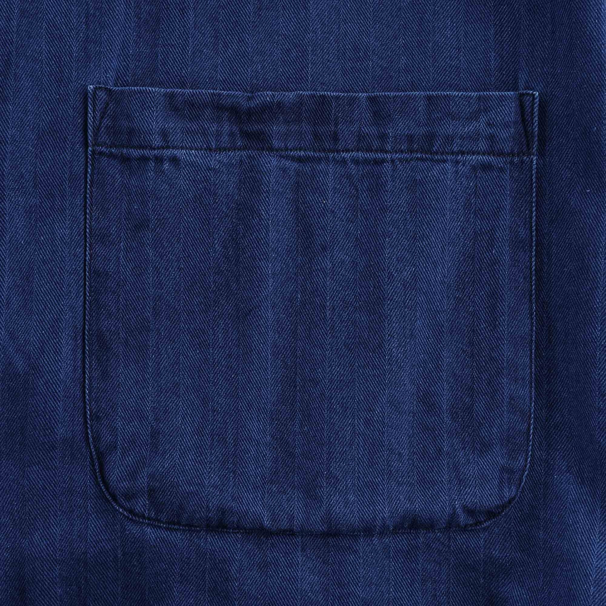 Travail Shirt Herringbone Denim Ð Washed Indigo