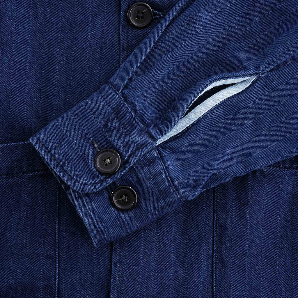 Travail Shirt Herringbone Denim Ð Washed Indigo