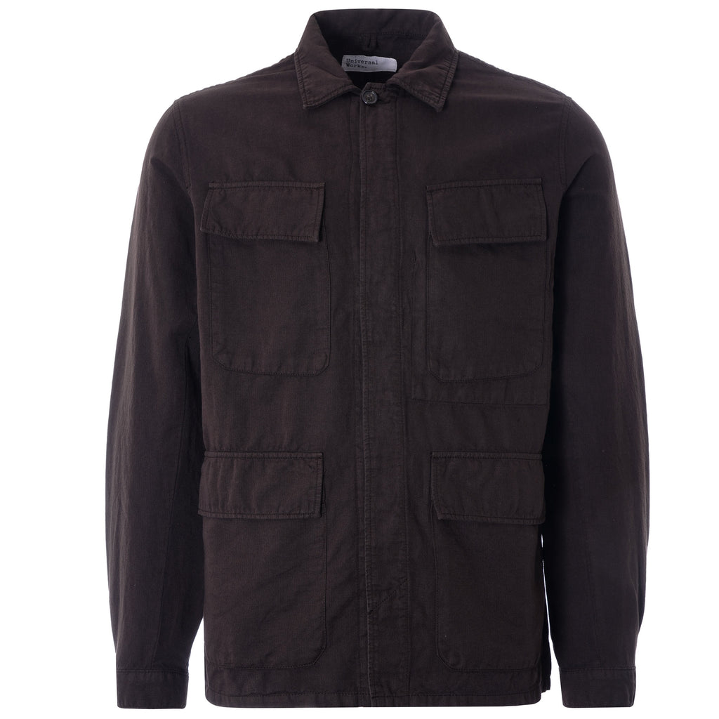 MW Fatigue Jacket O/D Linen Cotton Ð Brown