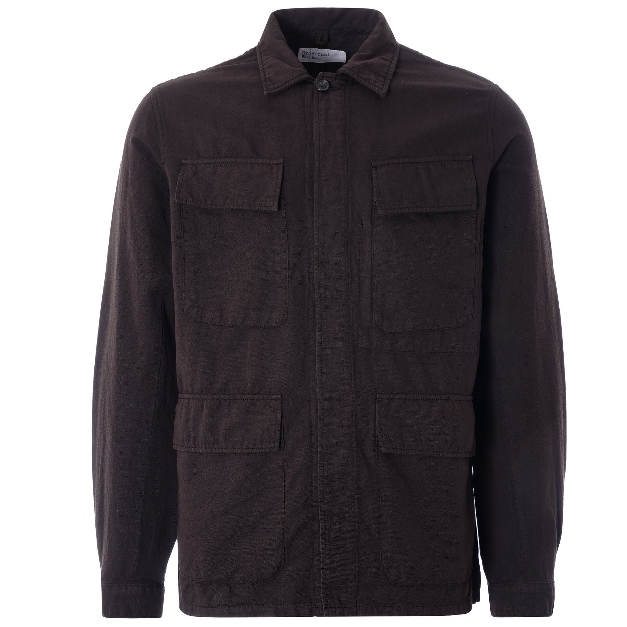 MW Fatigue Jacket O/D Linen Cotton Ð Brown