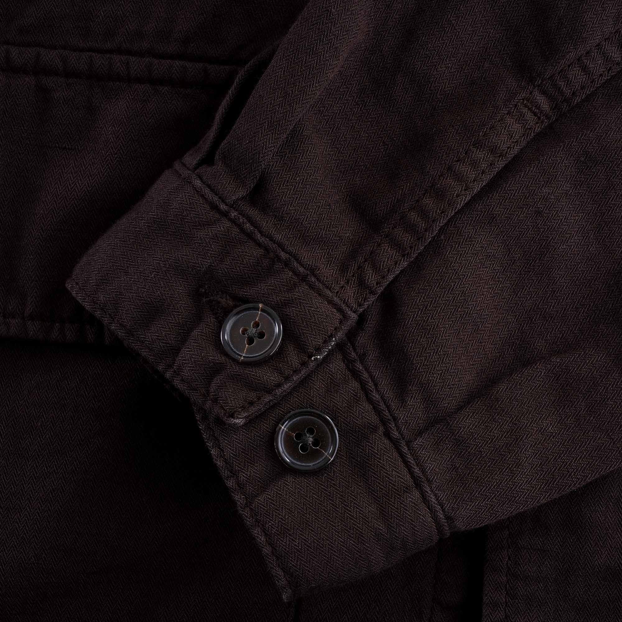 MW Fatigue Jacket O/D Linen Cotton Ð Brown