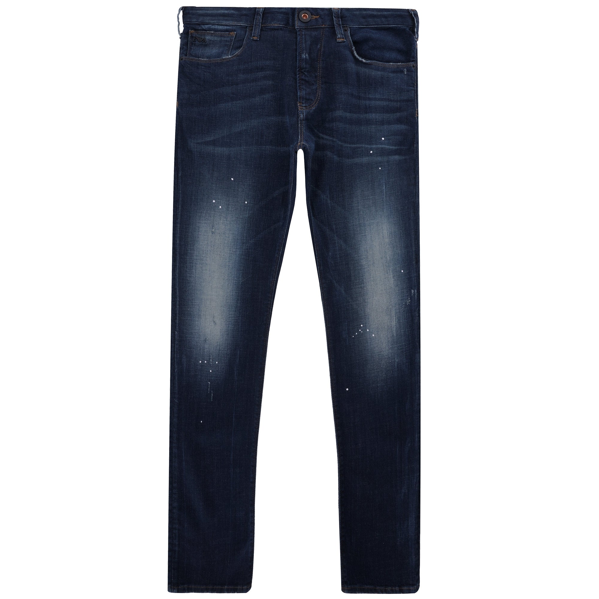 J06 Slim Fit Washed Denim Jeans - Denim Blu