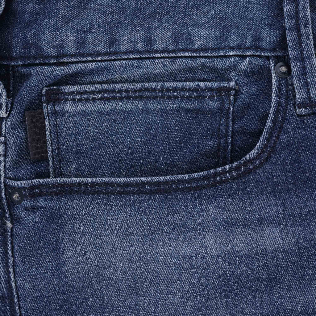 J06 Slim Fit Washed Denim Jeans - Denim Bleu