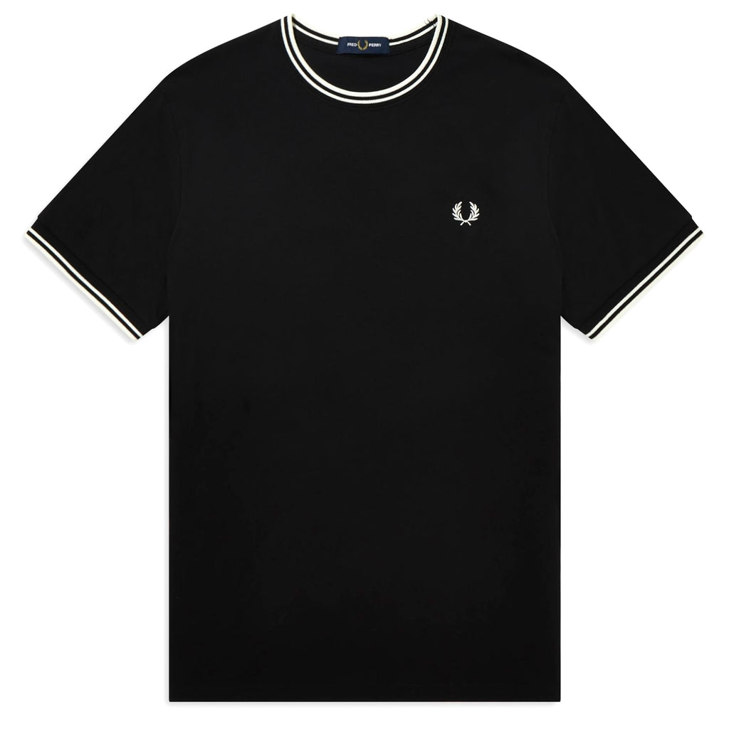Fred Perry Twin Tipped T-Shirt - Black