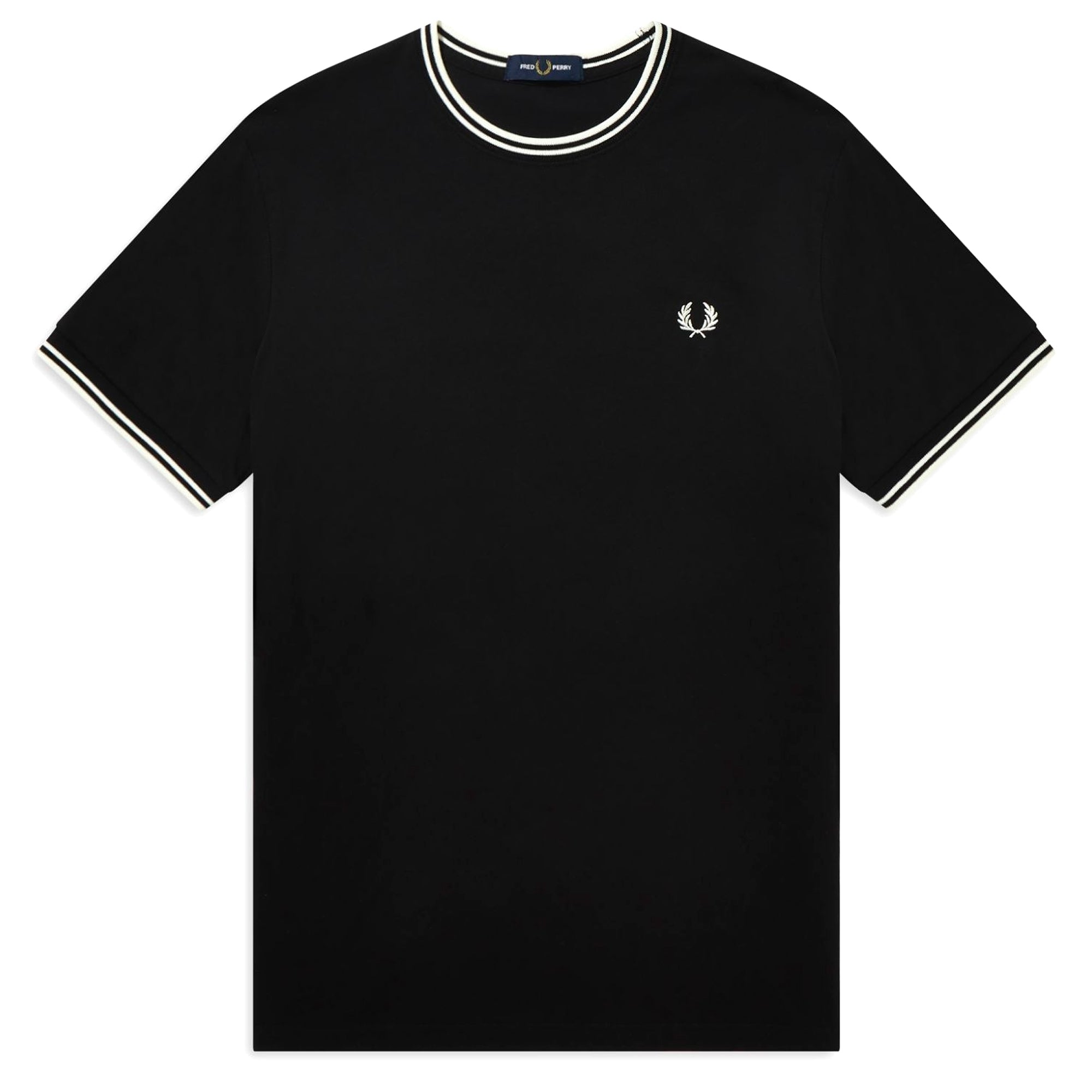 Fred Perry Twin Tipped T-Shirt - Black