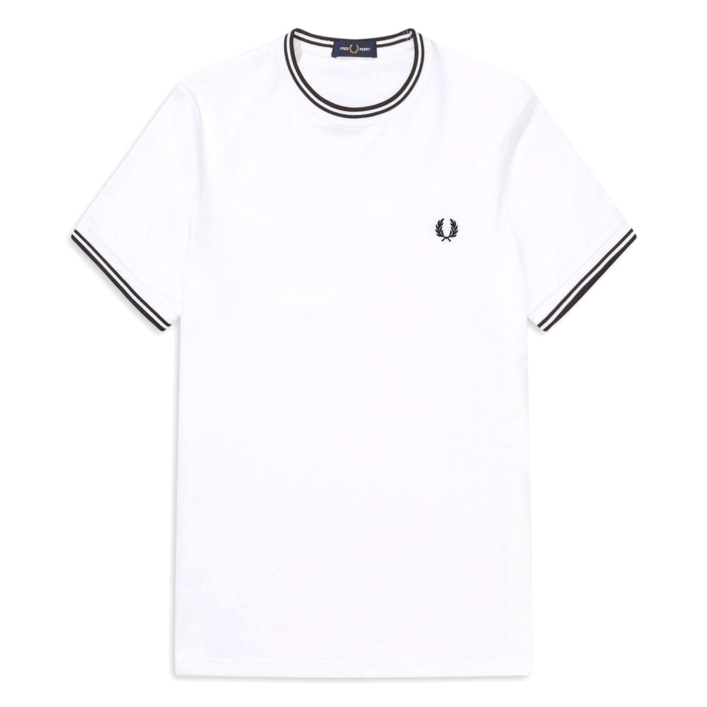 Fred Perry Twin Tipped T-Shirt - White