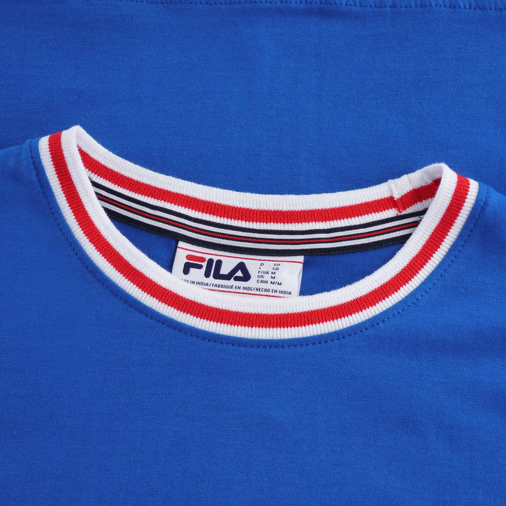 Flank Tipped Ringer T-Shirt Ð Blue/White