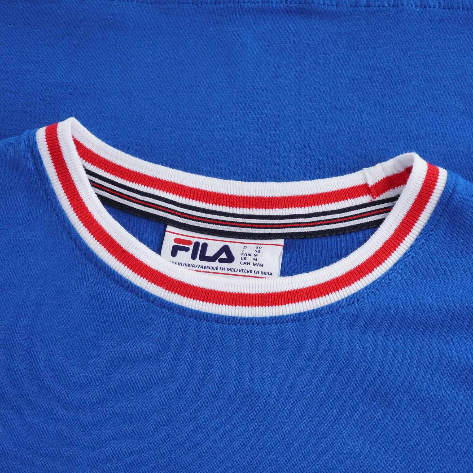 Flank Tipped Ringer T-Shirt Ð Blue/White