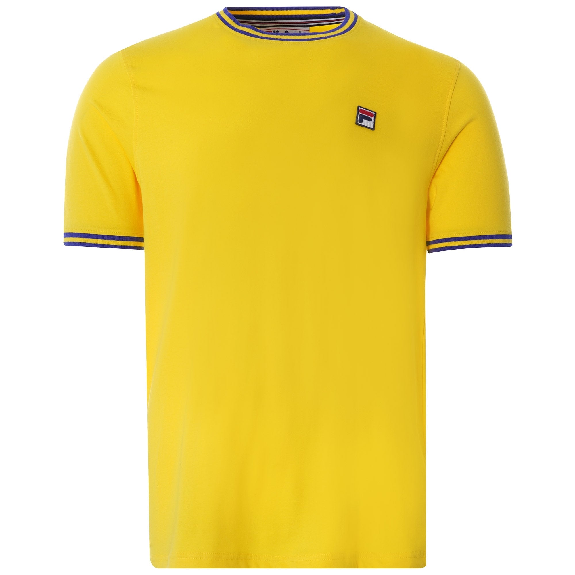 Flank Tipped Ringer T-Shirt Ð Yellow/Blue