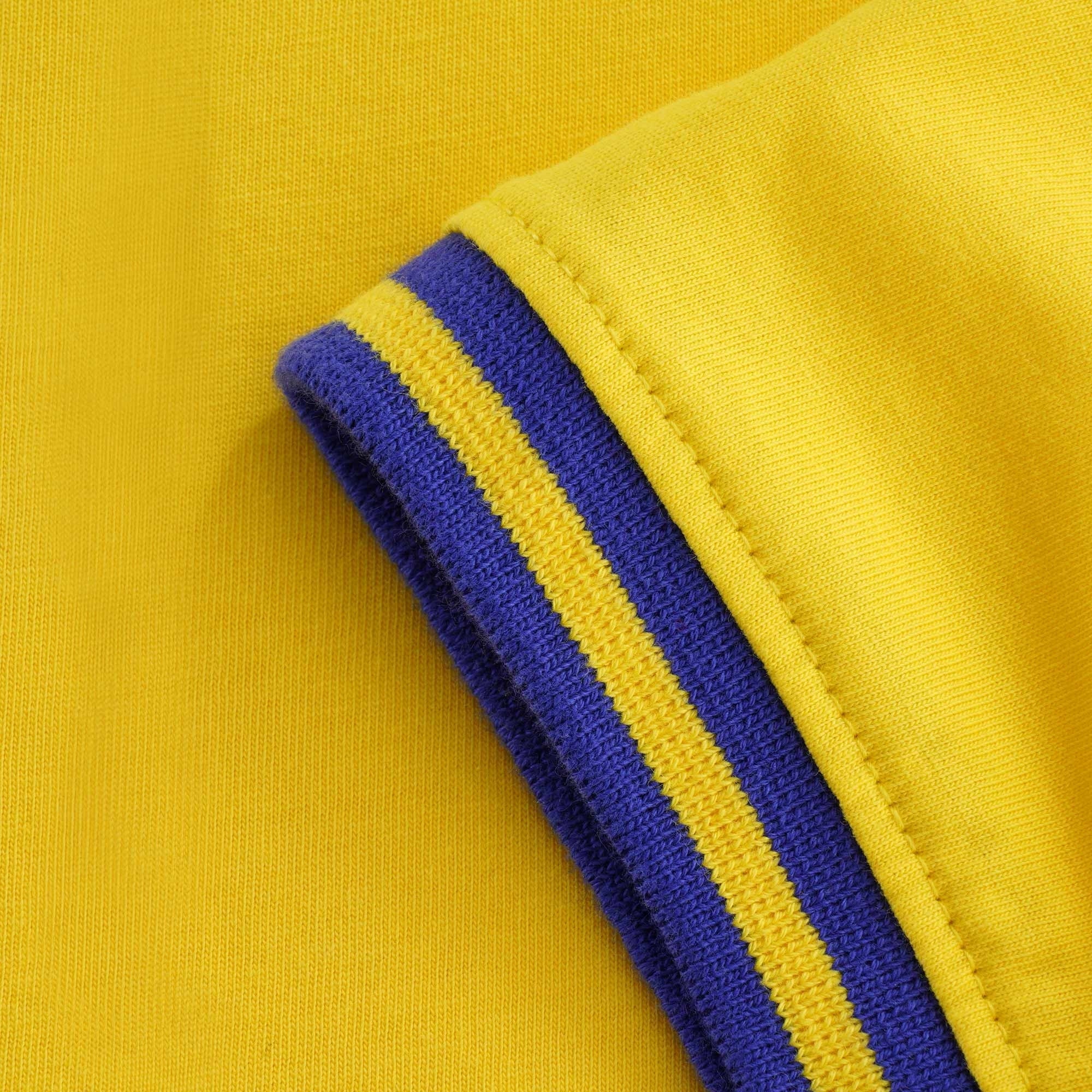 Flank Tipped Ringer T-Shirt Ð Yellow/Blue