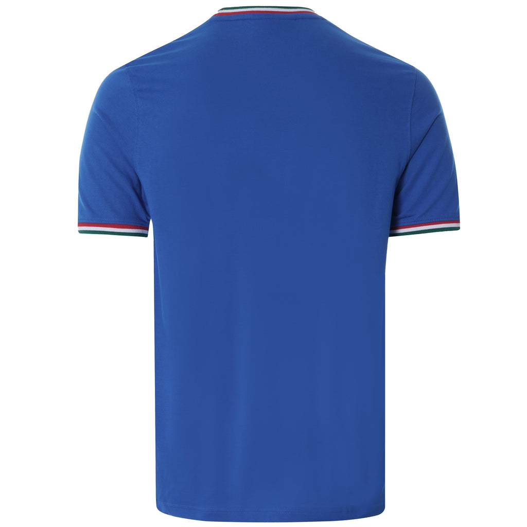Flank Tipped Ringer T-Shirt Ð Blue/Red