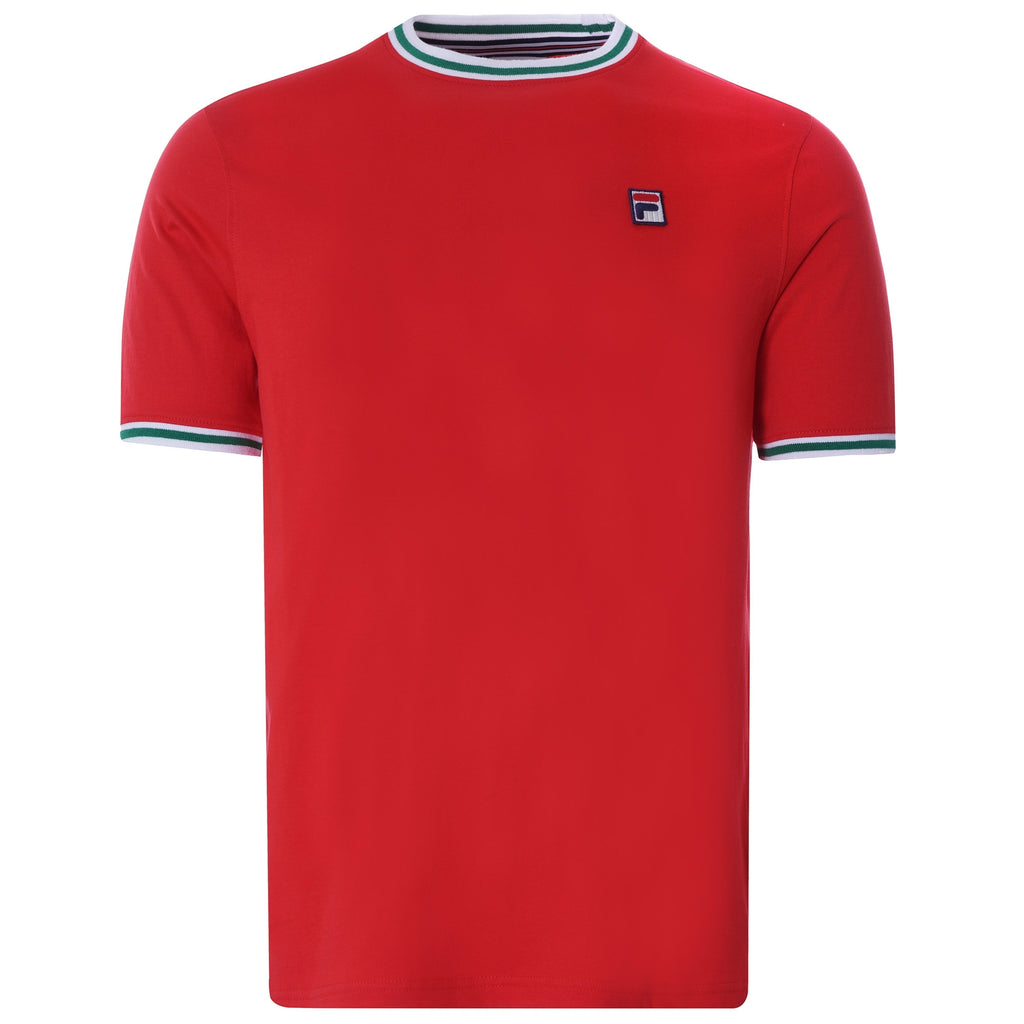 Flank Tipped Ringer T-Shirt Ð Red/Green