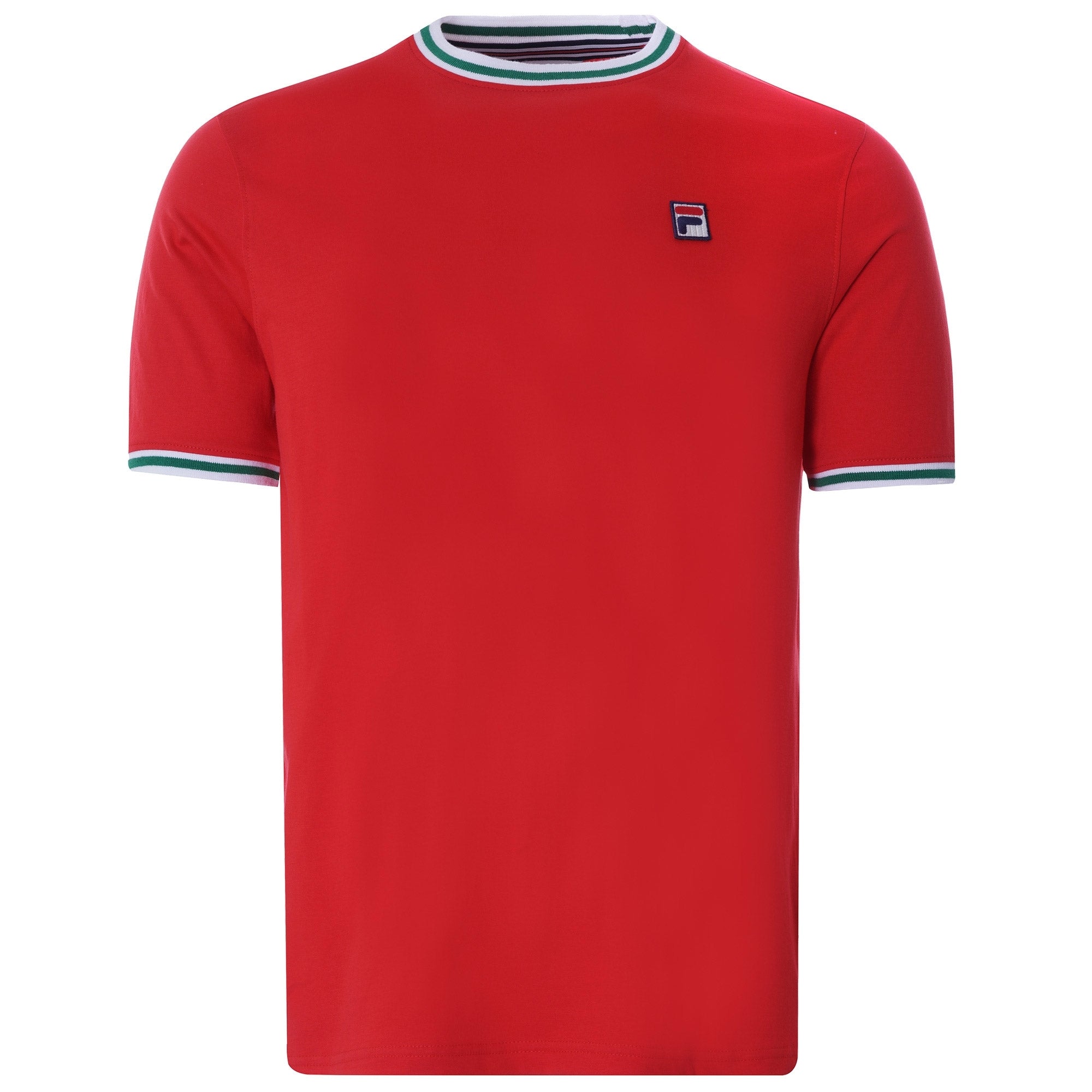 Flank Tipped Ringer T-Shirt Ð Red/Green