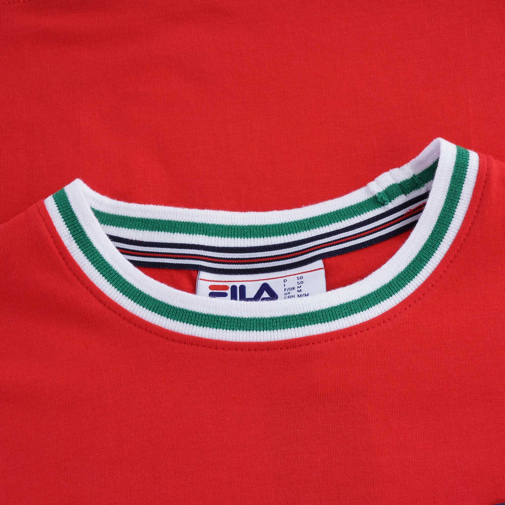 Flank Tipped Ringer T-Shirt Ð Red/Green
