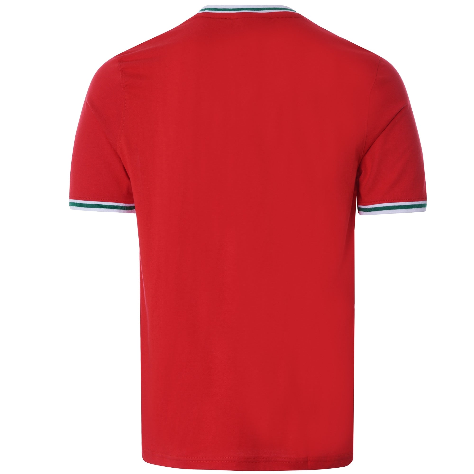Flank Tipped Ringer T-Shirt Ð Red/Green