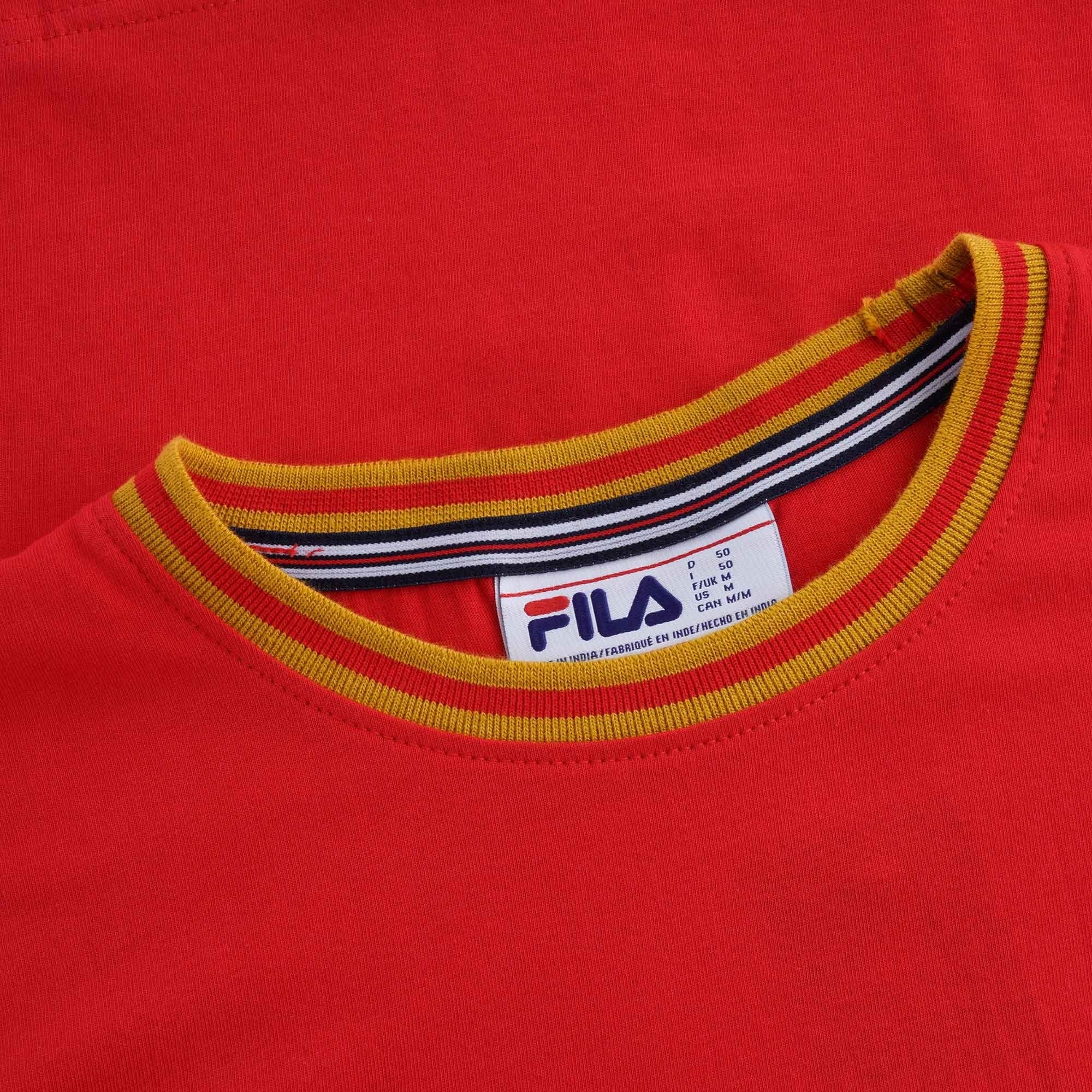 Flank Tipped Ringer T-Shirt Ð Red/Gold