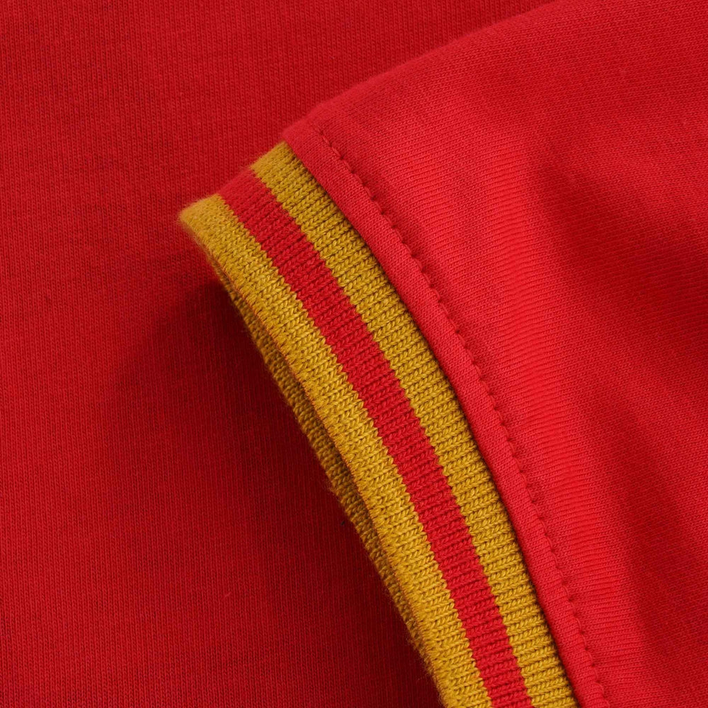 Flank Tipped Ringer T-Shirt Ð Red/Gold