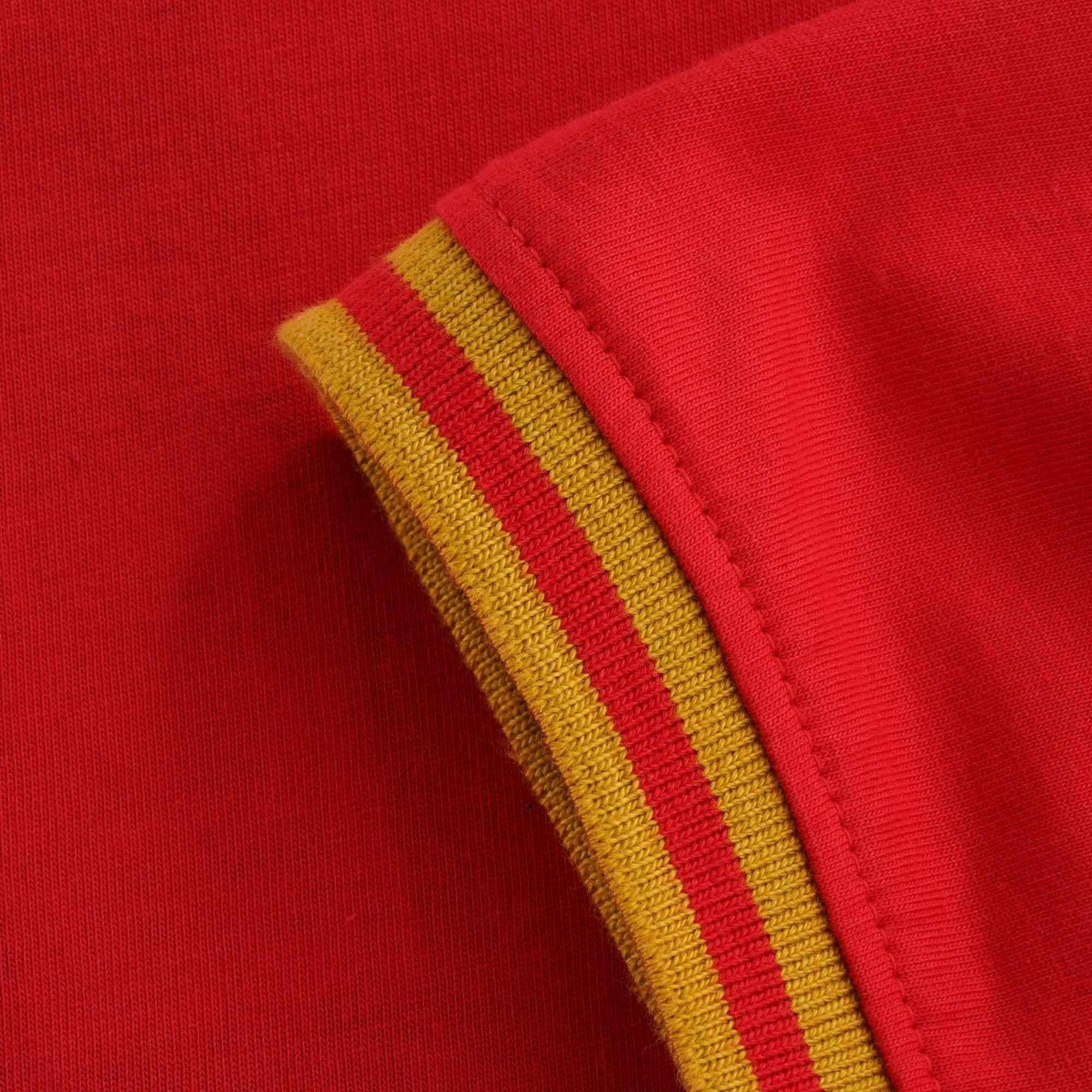 Flank Tipped Ringer T-Shirt Ð Red/Gold