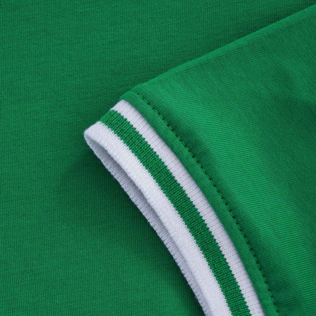 Flank Tipped Ringer T-Shirt Ð Green/White