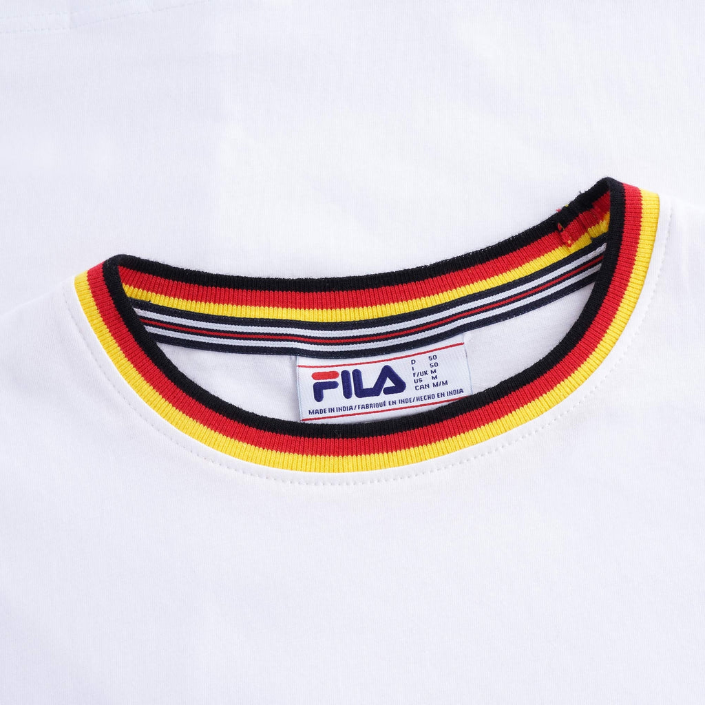 Flank Tipped Ringer T-Shirt Ð White/Yellow