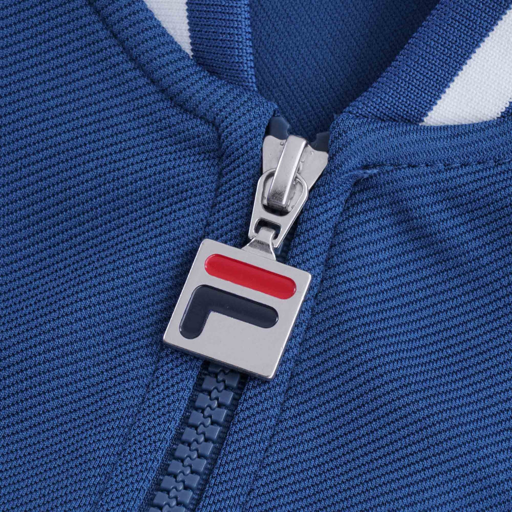 Baranci Piped Classic Track Top - Navy/White