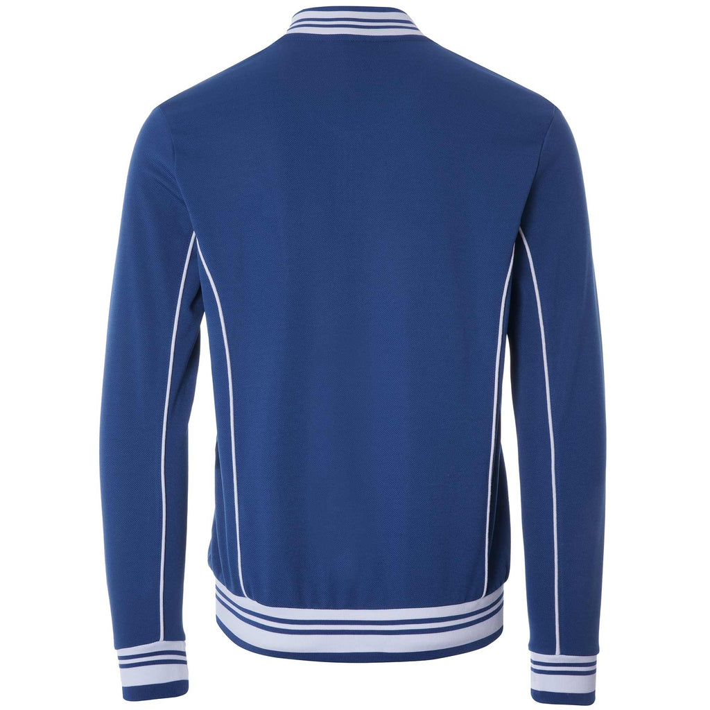 Baranci Piped Classic Track Top - Navy/White
