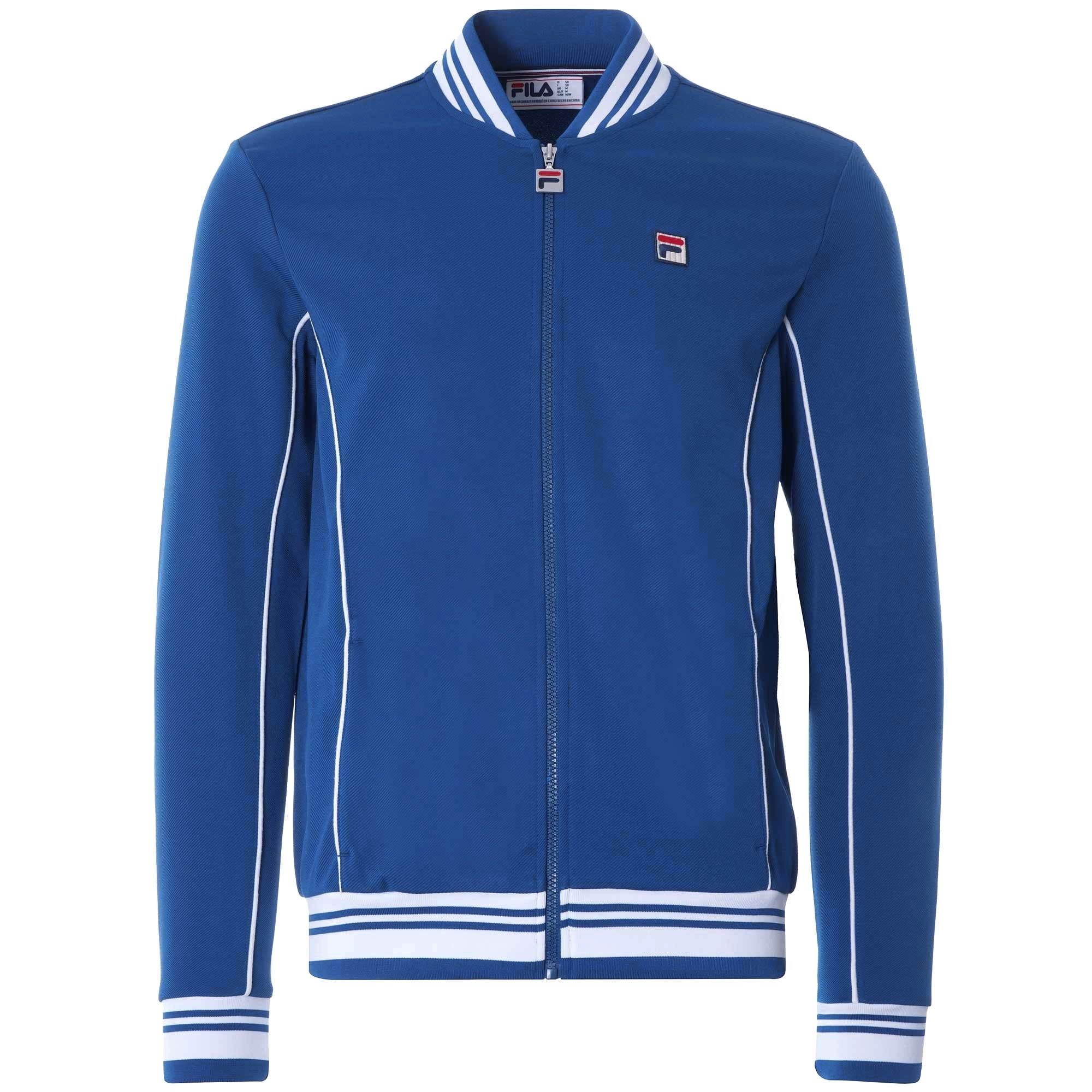 Baranci Piped Classic Track Top - Blue/White