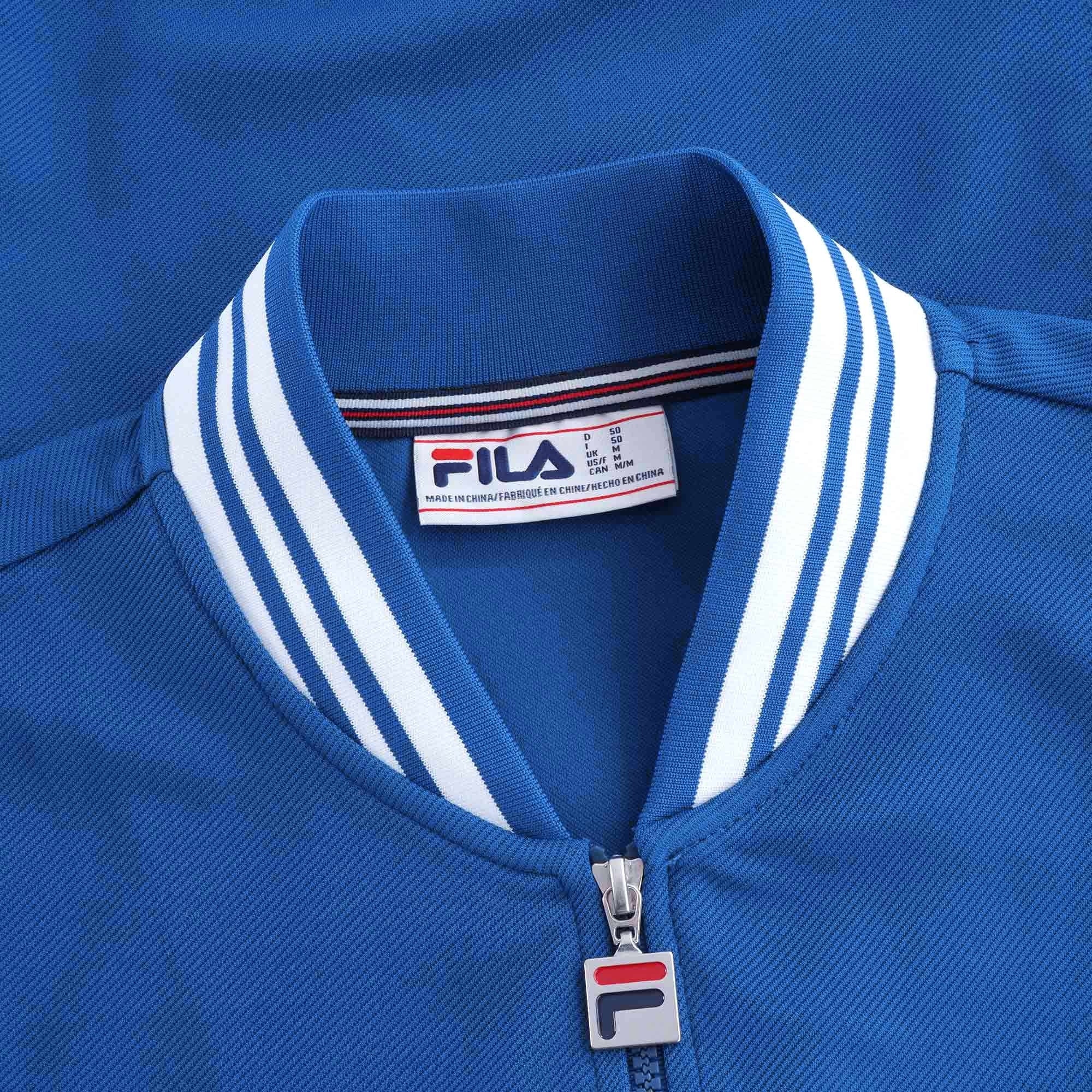 Baranci Piped Classic Track Top - Blue/White