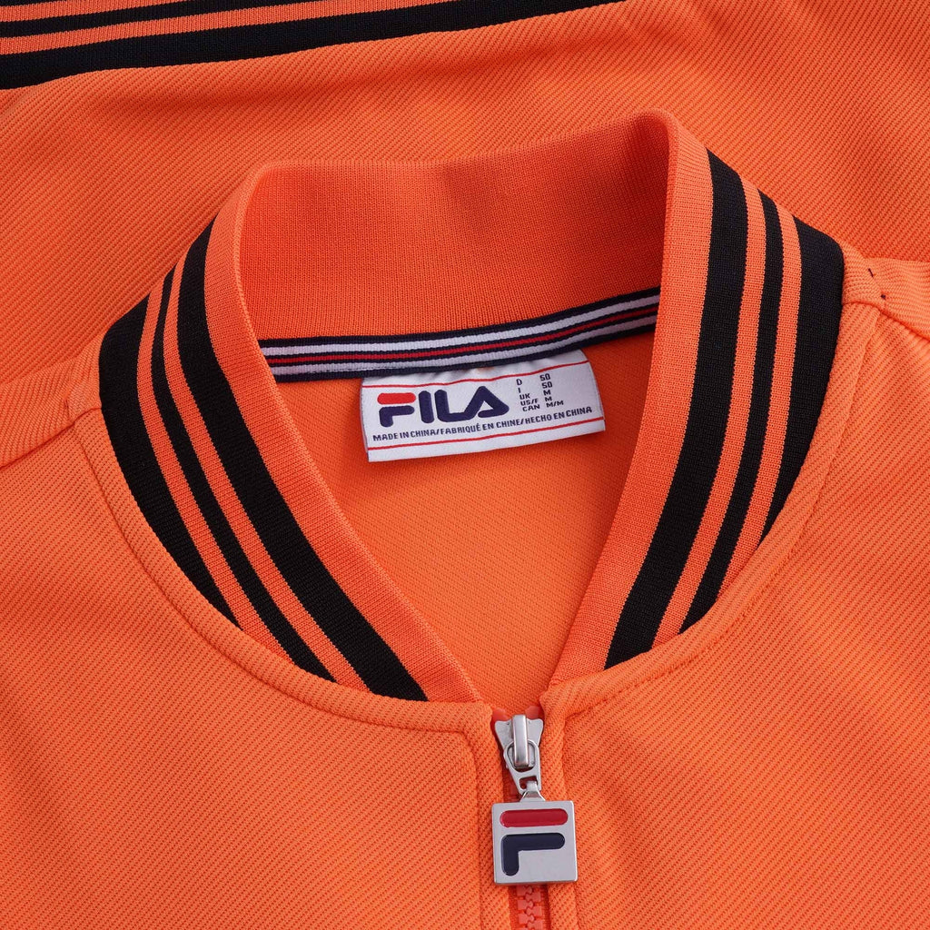 Baranci Piped Classic Track Top - Orange/Black
