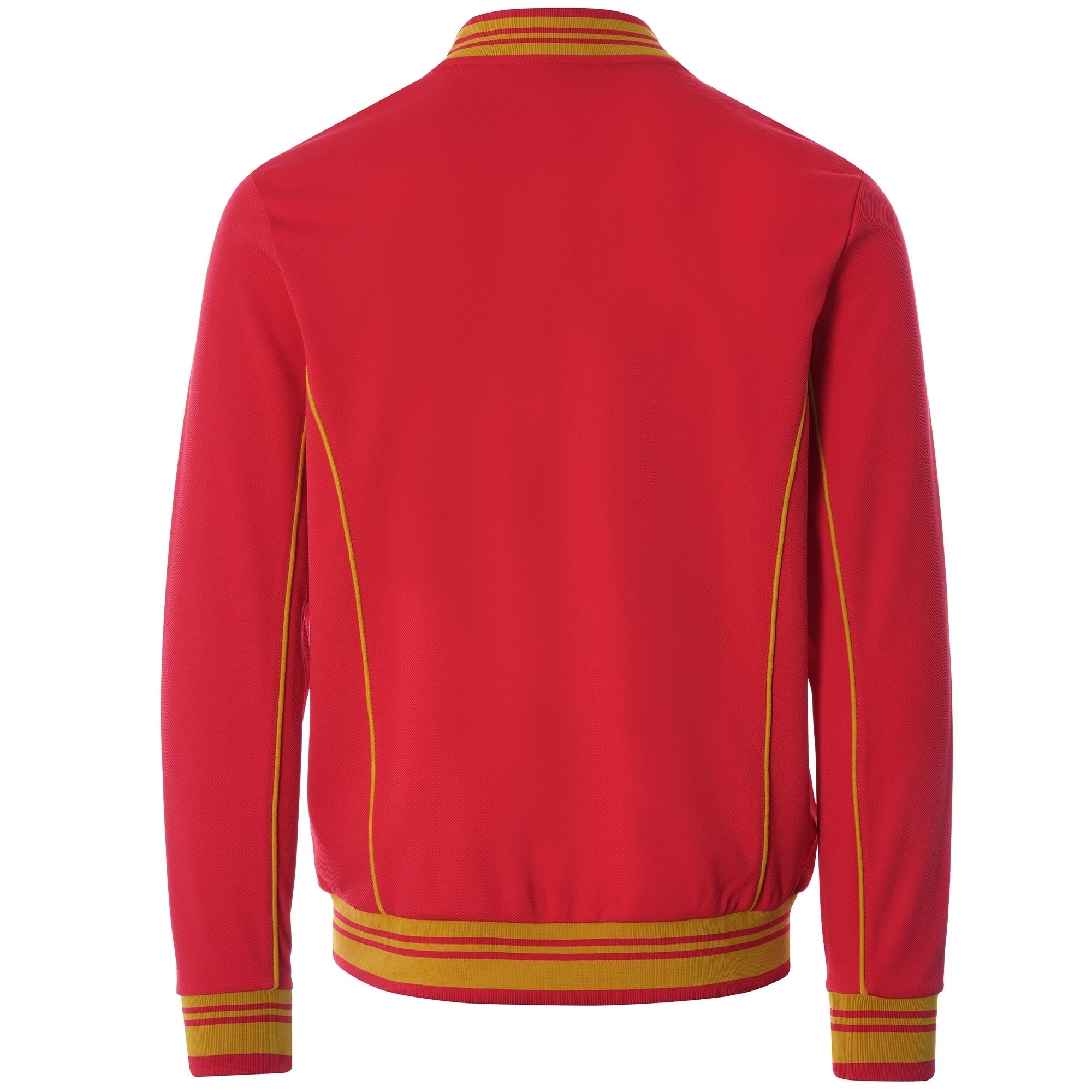 Baranci Piped Classic Track Top - Red/Gold