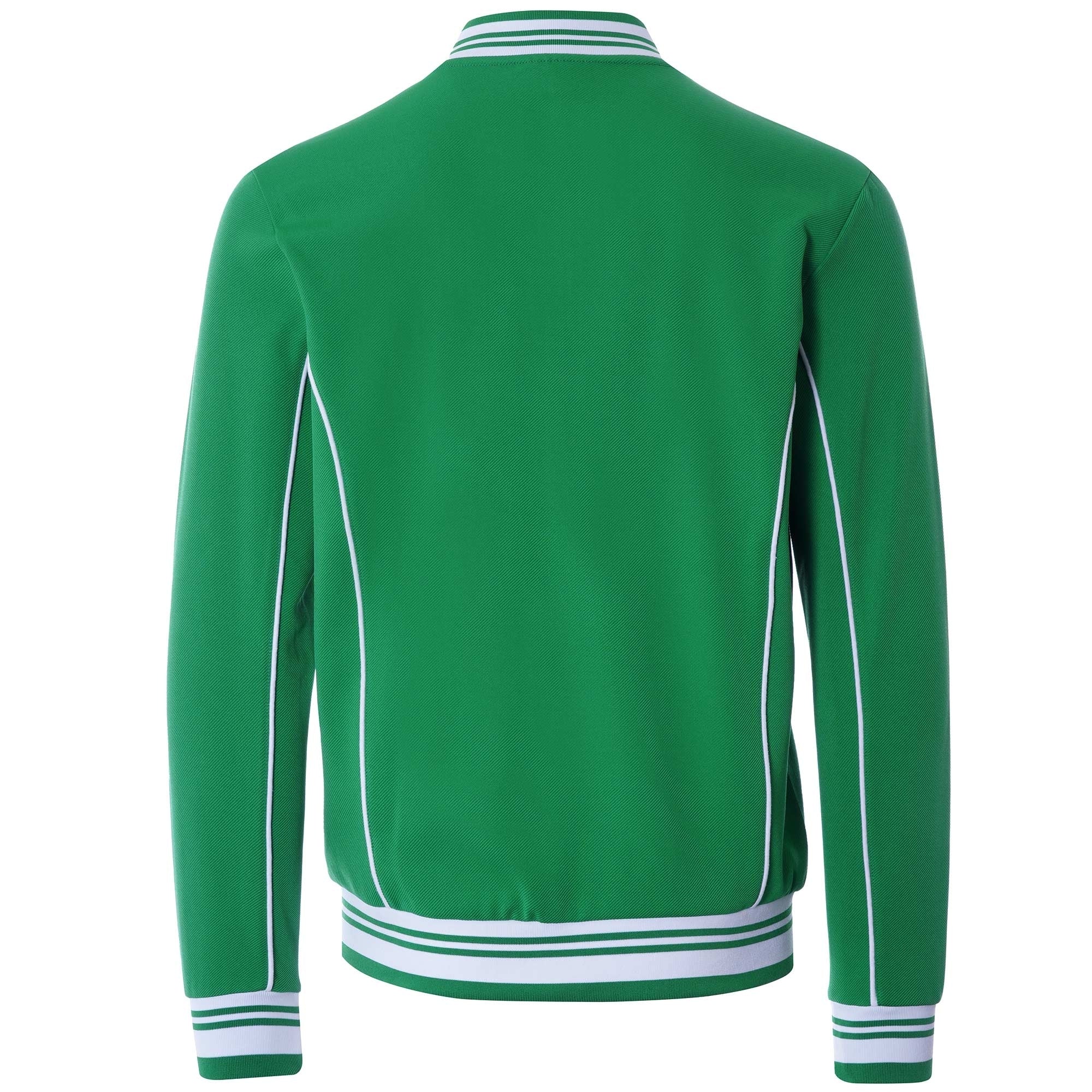 Baranci Piped Classic Track Top - Green/White