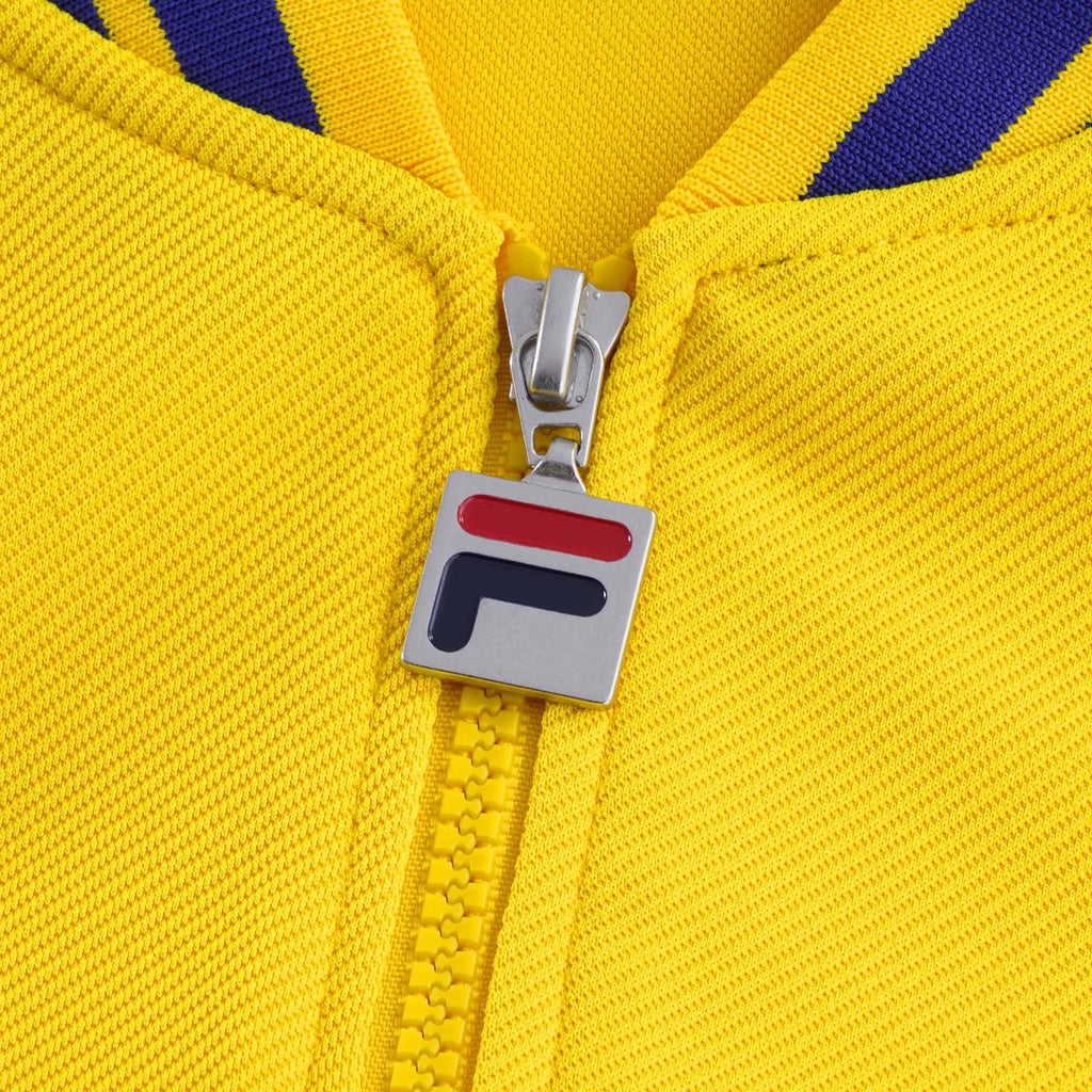 Baranci Piped Classic Track Top - Yellow/Blue