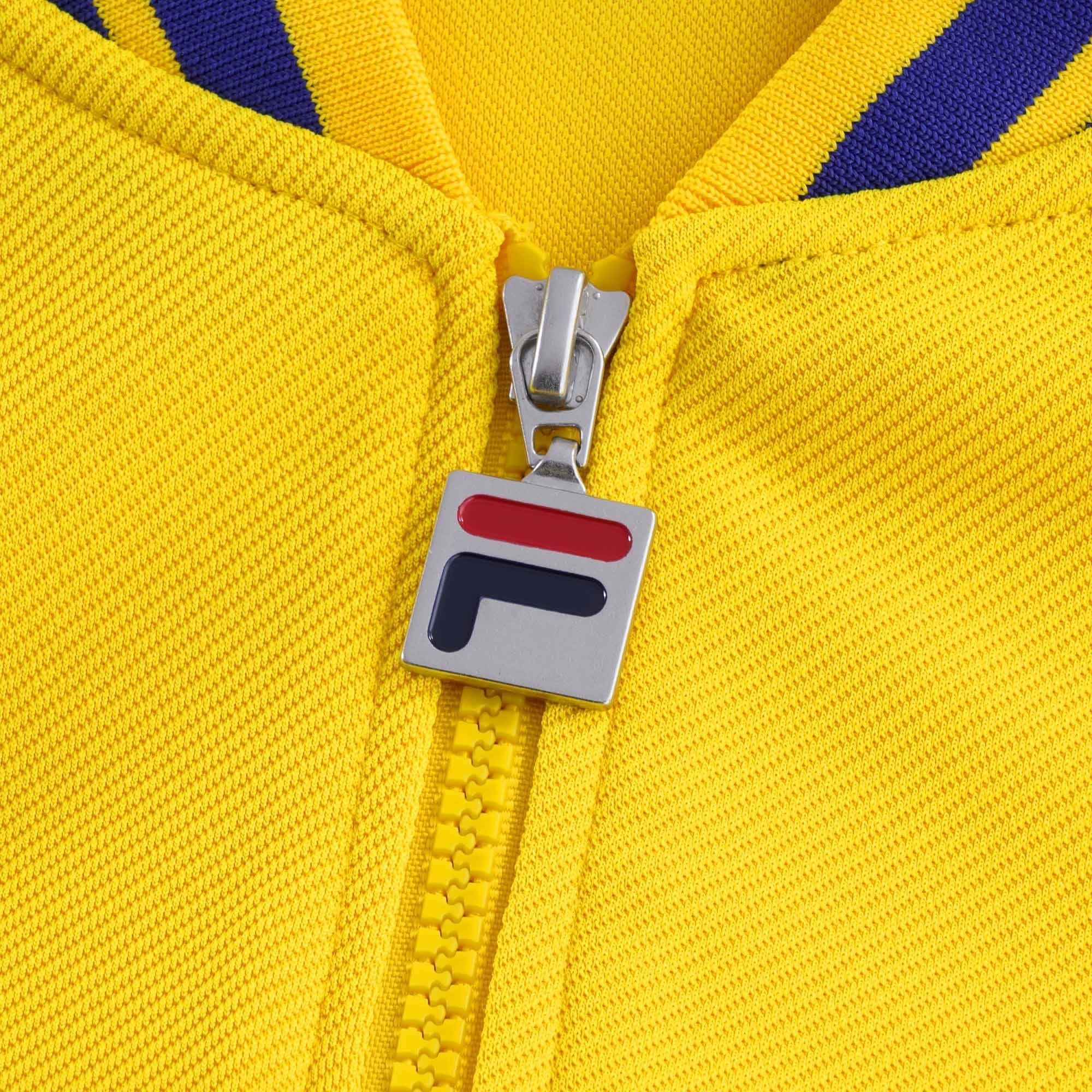 Baranci Piped Classic Track Top - Yellow/Blue