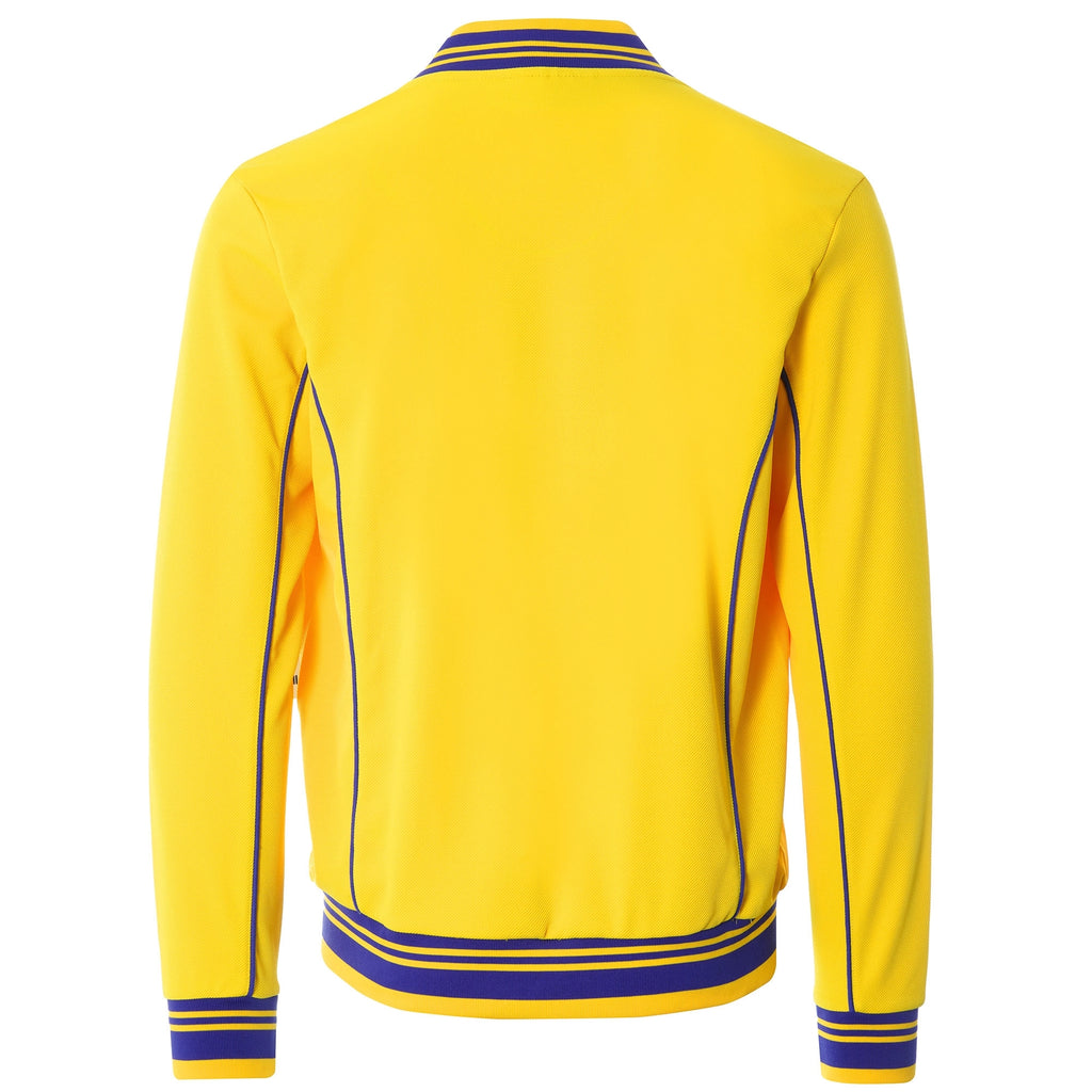 Baranci Piped Classic Track Top - Yellow/Blue