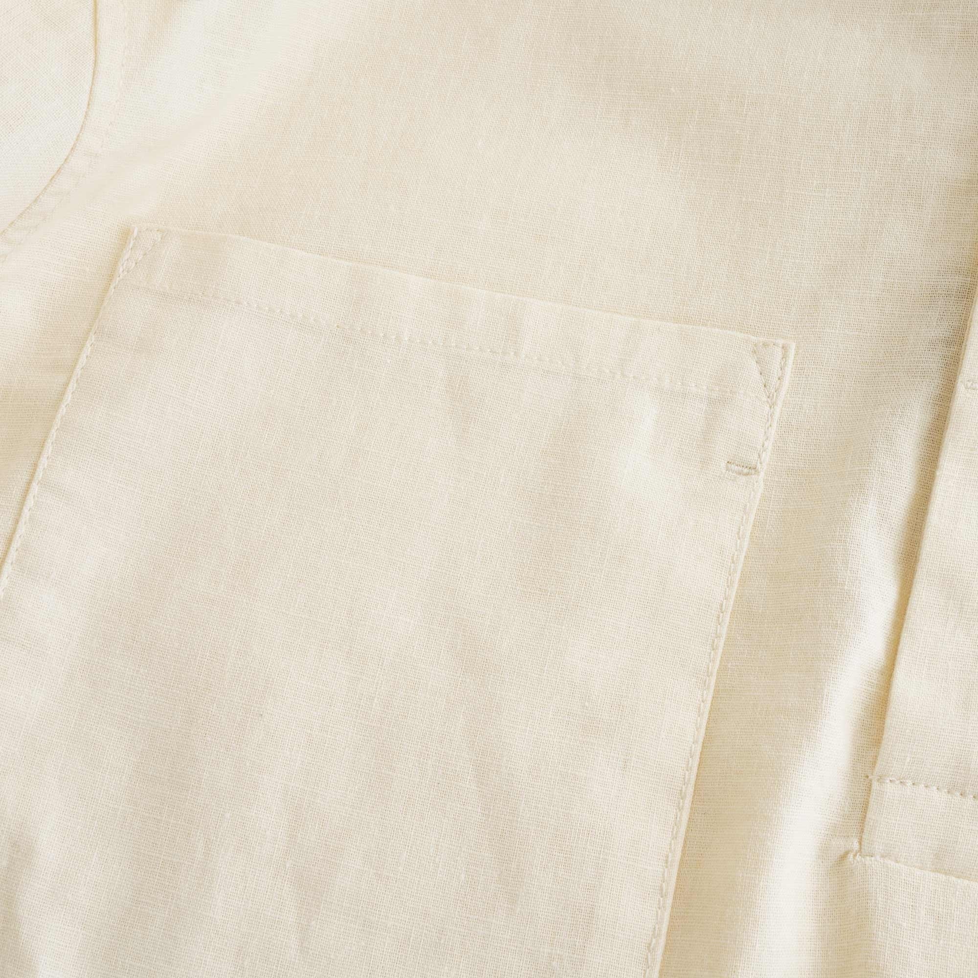 Linen Pullover Parka - Ivory