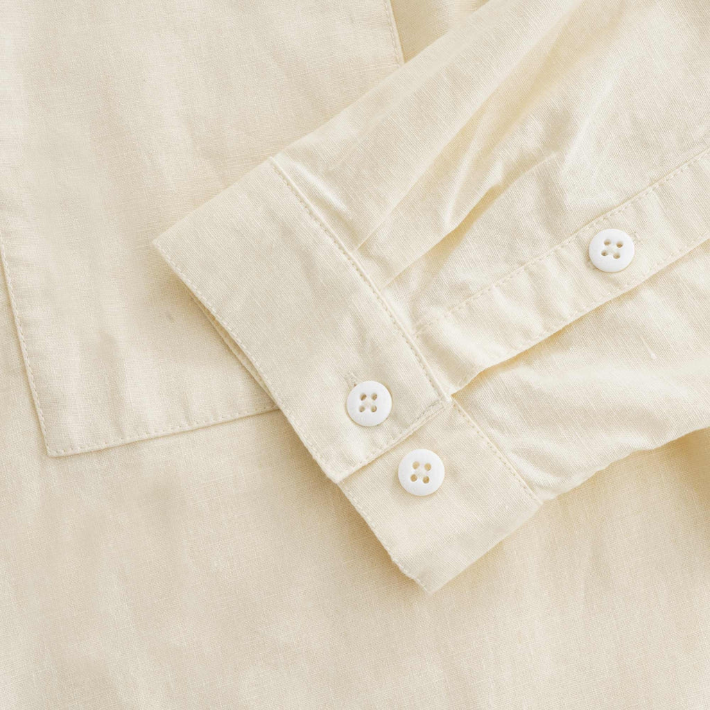Linen Pullover Parka - Ivory