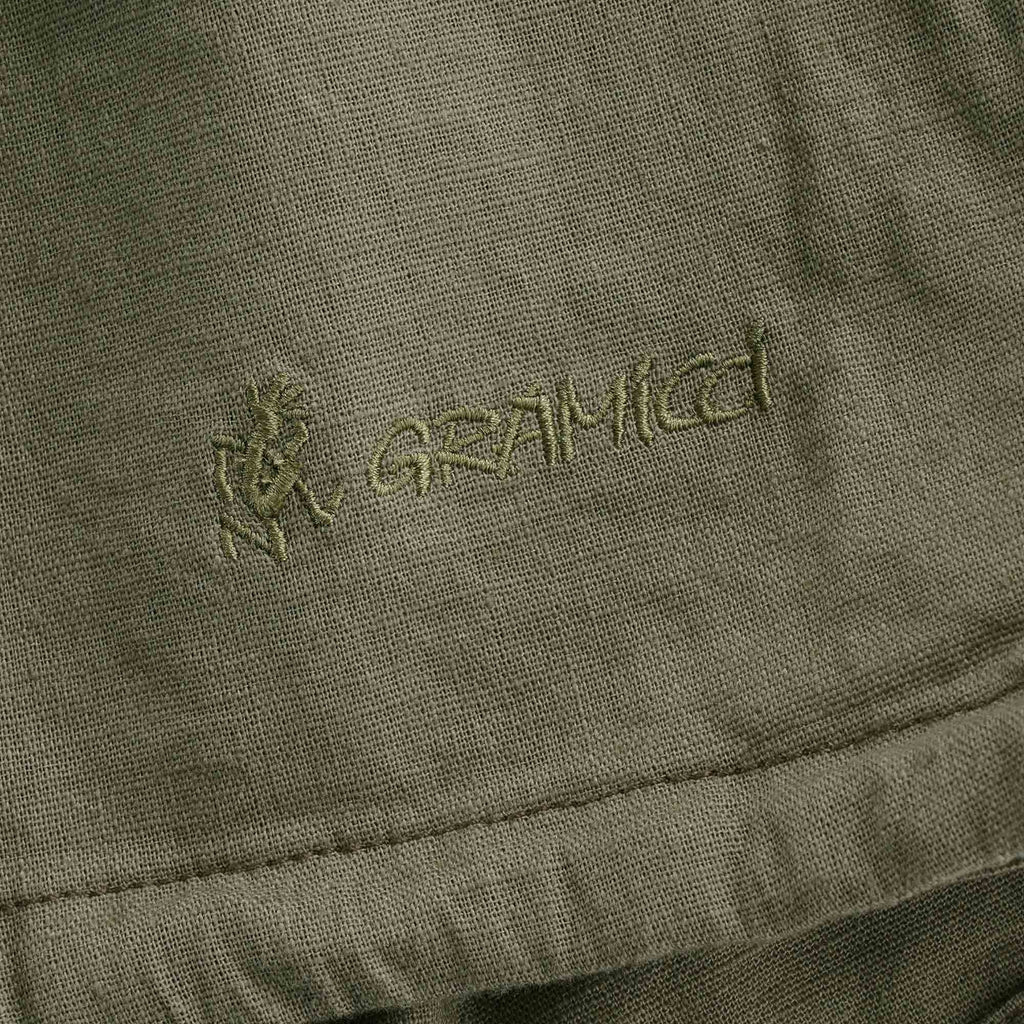 Linen Pullover Parka - Ash Green
