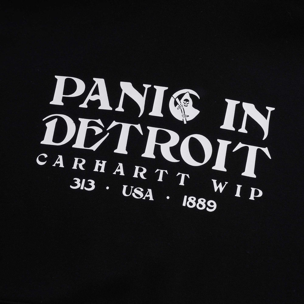 Hooded Panic Sweatshirt - Black