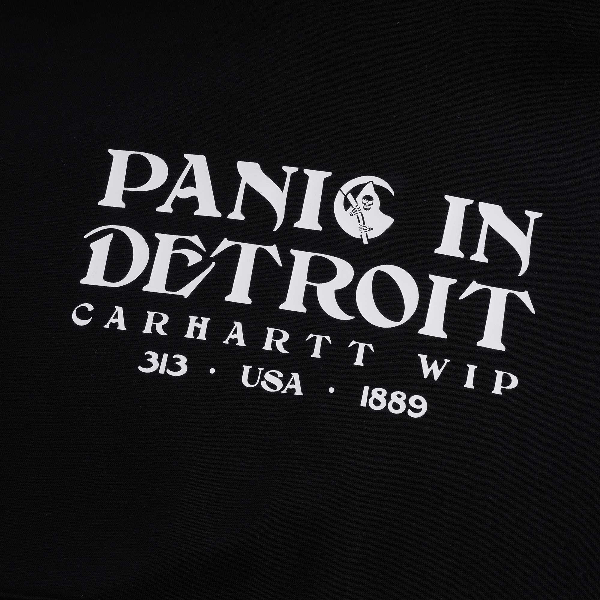 Hooded Panic Sweatshirt - Black