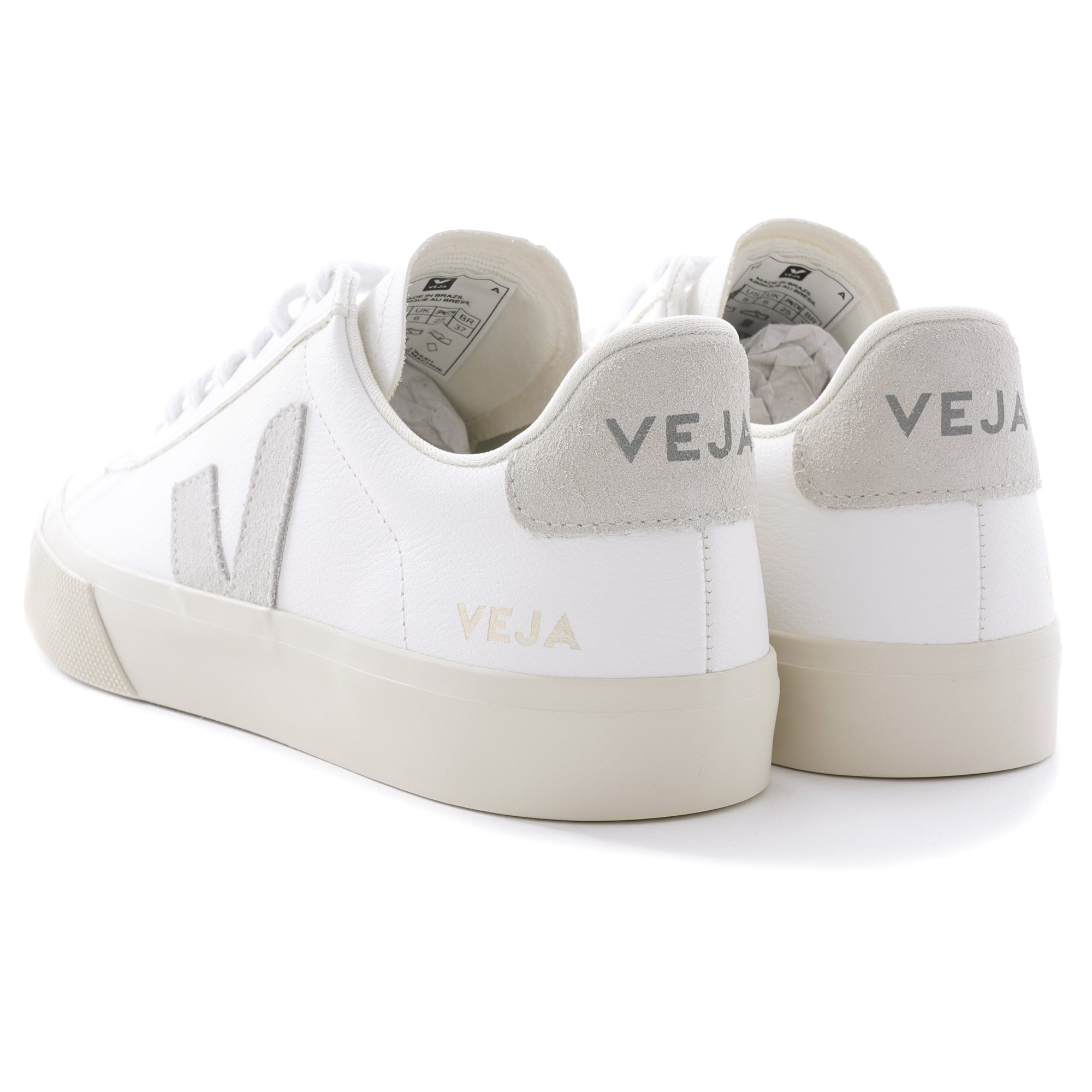 Campo Chromefree - White and Natural Suede