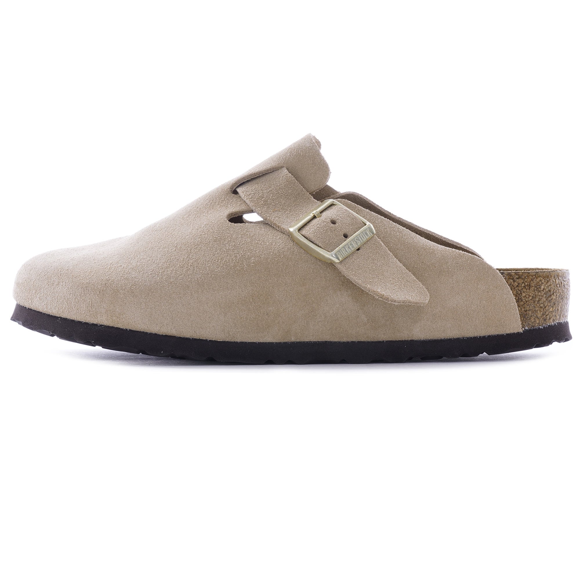 Boston Soft Footbed Suede Leather - Nude