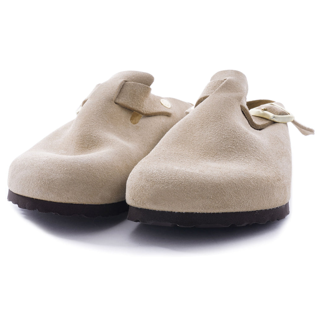 Boston Soft Footbed Suede Leather - Nude